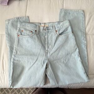 Levi's Light Blue Cropped Ankle Jeans